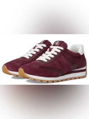 Lauren by Ralph Lauren Burgundy Suede Dani Shoes